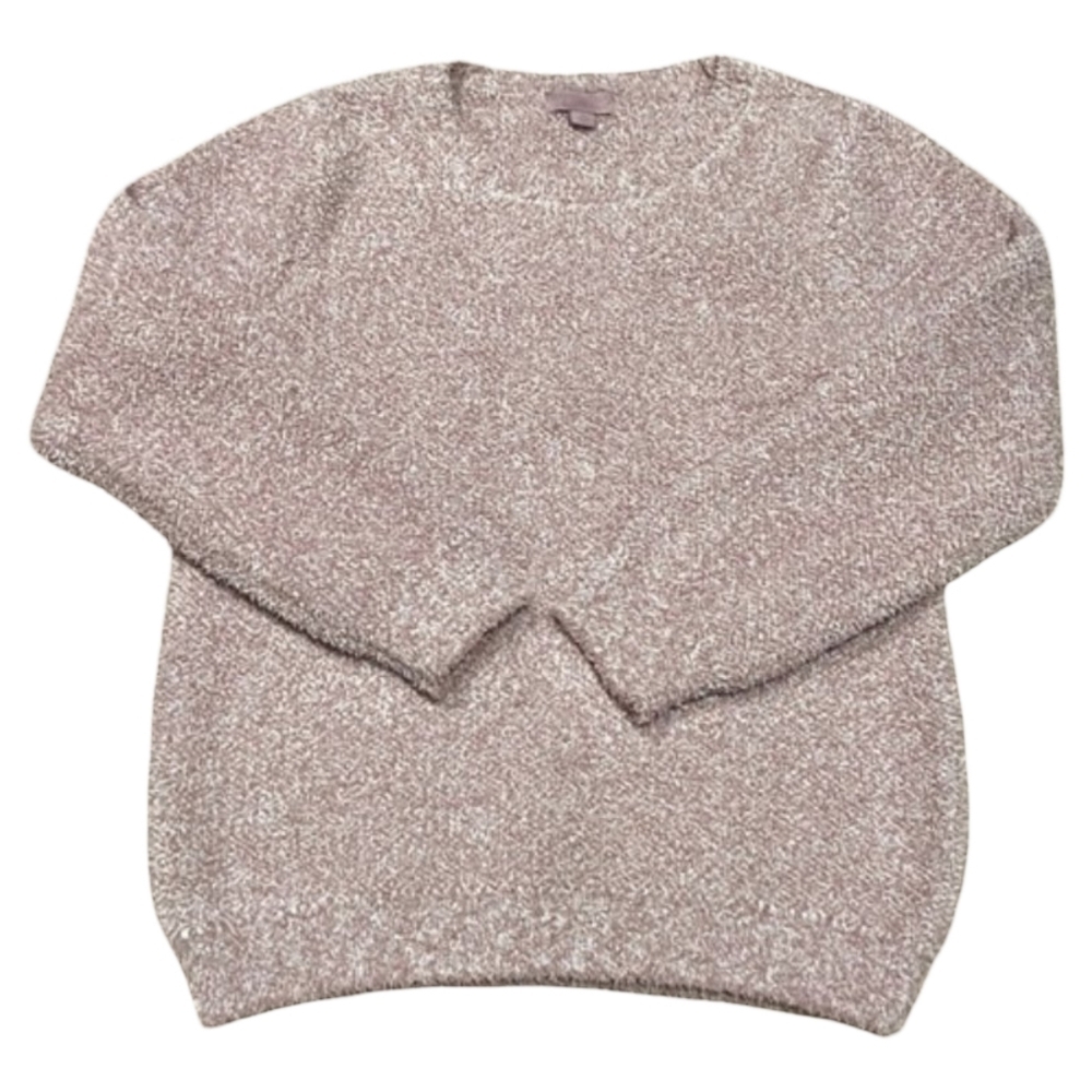 Barefoot Dreams Cozychic Pink Crewneck Sweater Size Medium - Picture 3 of 11